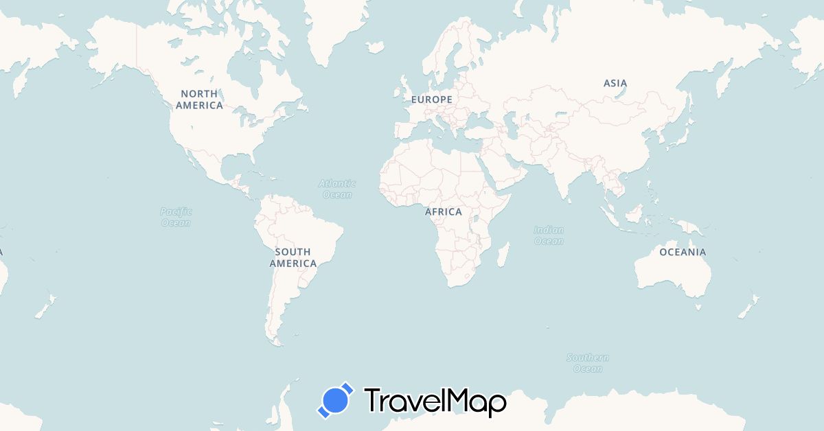TravelMap itinerary: driving, bus, plane, cycling, train, hiking, boat, hitchhiking in United Arab Emirates, Brazil, Belize, Cook Islands, China, Cape Verde, Micronesia, France, Indonesia, India, Italy, Japan, South Korea, Morocco, Malaysia, Seychelles, Turkey (Africa, Asia, Europe, North America, Oceania, South America)